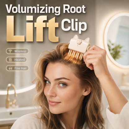 🔥LAST DAY SPECIAL PRICE💇 Wireless Heated Volumizing Root Lift Clip, Portable Travel Hair Styling Tool for Flat Fine Hair