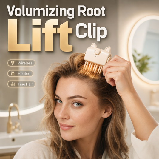 🔥LAST DAY SPECIAL PRICE💇 Wireless Heated Volumizing Root Lift Clip, Portable Travel Hair Styling Tool for Flat Fine Hair