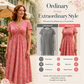 👗 LIMITED-TIME 50% OFF! 💐50K+ SOLD!💞Women's V-Neck Floral Print Dress with Twist Waist