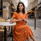 👗 LIMITED-TIME 50% OFF! 💐50K+ SOLD!💞Women's V-Neck Floral Print Dress with Twist Waist