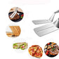 🏆 Last Day Special Price £9.77 ! 🔥Buy 1 Get 1 Free🍳Stainless Steel Kitchen Cooking Clips – 2‑In‑1 Spatula Tongs for Flipping, Grilling & Serving Food