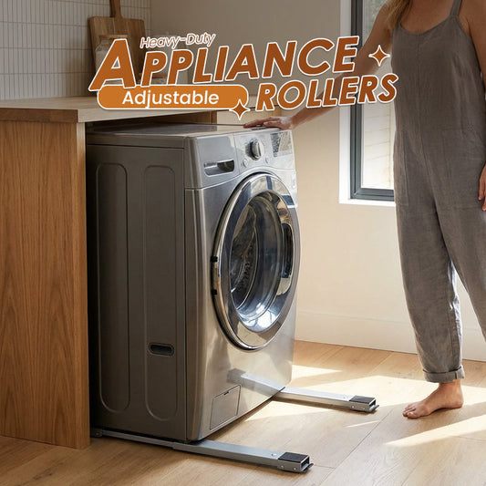 🏆 LIMITED-TIME 50% OFF! 🏠 Shift Heavy Units in Seconds, Zero Floor Damage. Adjustable Length, Non‑Slip Mats.