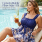 🎁 LIMITED-TIME 50% OFF! 💐Skirted Tankini Set – Tummy Control Plus Size Fit 💙
