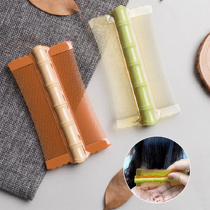 🏆 Last Day Special Price £9.77 ! ✨Buy 1 Get 1 Free🎁 Bamboo Styling Double-Sided Fine Teeth Comb | Removes Lice & Dandruff | Ergonomic Grip | All Hair Types 🌿