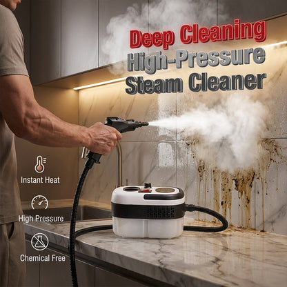 💨 LIMITED-TIME 50% OFF! 🧼 High-Pressure Steam Cleaner – Turbo Steam, Adjustable Intensity & 1200ml Tank 🏠
