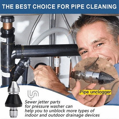 🚿 Last Day Special Price £8.99! 🛠️Buy 2 Get 1 Free🎁Sewer Cleaning Tool High-Pressure Nozzle