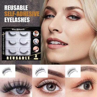 🏆 Last Day Special Price £9.77 ! 🔥Buy 2 Get 1 Free🎁Reusable Self-Adhesive False Eyelashes