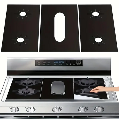 🏆 Last Day Special Price £9.78 ! 🔥Reusable Gas Stove Burner Protectors – Heat-Resistant to 260°C, Non-Stick, Easy Clean! ✨
