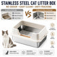 😺 LIMITED-TIME 50% OFF! 💩The Litter Box That Ends Messy Floors & Bad Odors – Perfect for Multi-Cat Homes. 🛡️💨