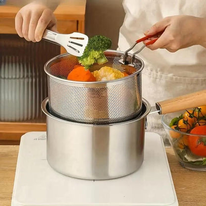 🏆 LIMITED-TIME 50% OFF! ✨Multifunctional 304 Stainless Steel Frying Pot