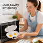 🏆 Last Day Special Price £8.99! 🥗Buy 1 Get 1 Free🎁Microwave Egg Poacher –  Dual‑cavity, non‑stick & easy clean.🏠