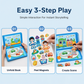 🧩 Last Day Special Price £8.99 ! 🧒👧Kids Magnetic Quiet Book – Folding puzzle scenes, magnetic & educational – Boosts creativity & learning for boys & girls ✨