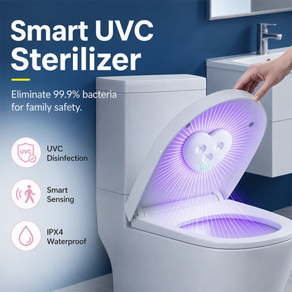 🏆 Last Day Special Price £8.78 ! 🔥Buy 2 Get 1 Free🎁⏰Smart UVC Toilet Sterilizer Light