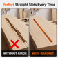 📢📢50% OFF !! 🛠️Aluminum Alloy Wood Router Slotting Bracket Guide Tool⏰