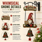 🏆 Last Day Special Price £9.99 !  🔔Buy more save more🧙‍♂️Gnome Welcome Doorbell Outdoor Decor – Charming gnome figure with clear melodic bell. 🏠✨