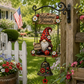 🏆 Last Day Special Price £9.99 !  🔔Buy more save more🧙‍♂️Gnome Welcome Doorbell Outdoor Decor – Charming gnome figure with clear melodic bell. 🏠✨