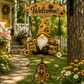🏆 Last Day Special Price £9.99 !  🔔Buy more save more🧙‍♂️Gnome Welcome Doorbell Outdoor Decor – Charming gnome figure with clear melodic bell. 🏠✨