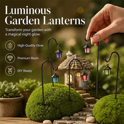 🌈 Last Day Special Price £9.99 ! ✨ Glow-in-the-Dark Plant Stakes –7 Colours, Premium Resin & Sturdy Iron Hooks 🌙