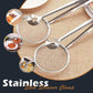 🏆 Last Day Special Price £9.99! 🍳Buy 1 Get 1 Free🎁2-in-1 Stainless Steel Strainer Clamp — Fine Mesh Filter & Tong, Oil Drain