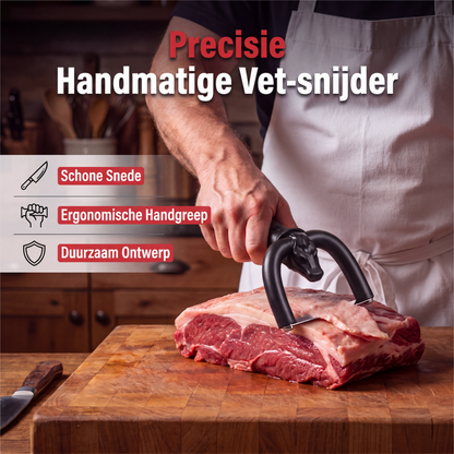 🥩 Last Day Special Price £9.99! 🔪 Handheld Fat Trimmer – U-Shaped Blade, Stainless Steel & Ergonomic Grip – Trim Fat, Save Lean Meat 🍖