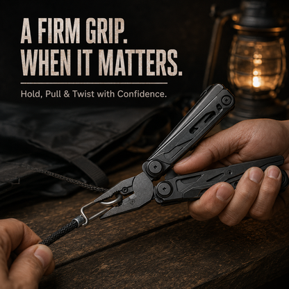🛠️2026 New Arrivals 50% OFF💥Heavy‑Duty Folding Multi‑Tool Pliers, Portable Multi‑Function Survival Tool with Knife, Screwdriver, with Carry Pouch for Camping, Outdoor, Home Emergency Repair