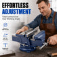 🔧 50% OFF NOW! 🛠️ Wide-Opening Bench Vise – Heavy-Duty, 80kN Clamping Force & 360° Swivel – Precise, Adjustable & Durable 💪