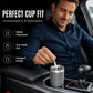 🏆 Last Day Special Price £9.78! 🚗Rotating Car Ashtray with Ceramic Inner Liner, Mechanical Airtight Lid Car Cup‑Holder Ashtray