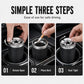 🏆 Last Day Special Price £9.78! 🚗Rotating Car Ashtray with Ceramic Inner Liner, Mechanical Airtight Lid Car Cup‑Holder Ashtray