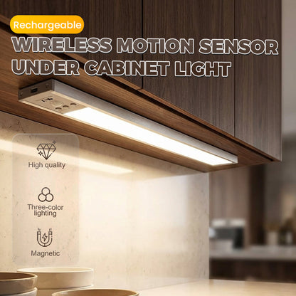 💡 LIMITED-TIME 50% OFF! ✨ Motion-Sensor Cabinet Light, Cordless & Rechargeable, for the Kitchen🏠