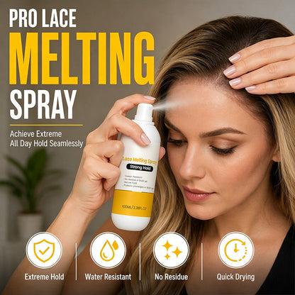 🏆 Last Day Special Price £9.78! 🔥Buy 2 Get 1 Free🎁Strong Hold Lace Melting Spray