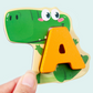 🏆 LIMITED-TIME 50% OFF! 🧸 Learn ABC Instantly! No-Sharp-Edge Wooden Animal Letter Toy