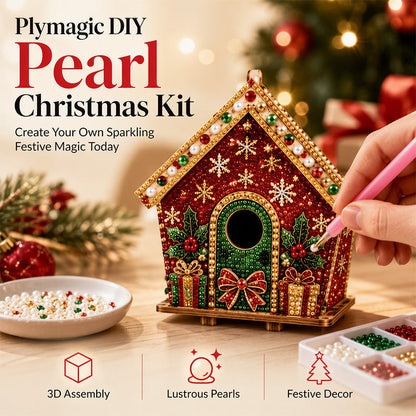 🎄 Last Day Special Price £9.99!🎅 3D Pearl Art Christmas Kit — Sparkling DIY Holiday Decor