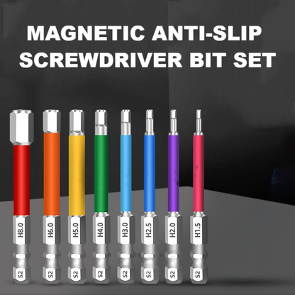 🏆 Last Day Special Price £10.99! 🛠️Magnetic Anti-Slip Screwdriver Bit Set