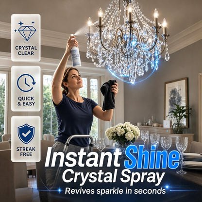 🏆 Last Day Special Price £9.99 ! 🔥Buy 1 Get 1 Free🎁Crystal Chandelier Cleaner Spray‑Streak‑Free Instant Shine Spray