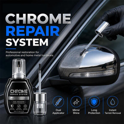 🏆 Last Day Special Price £9.99! 🚗Buy 1 Get 1 Free🎁BOGO Professional Chrome Repair Pen – Anti-corrosion, Easy DIY, Metallic Shine 🛠️