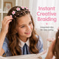 🏆 Last Day Special Price £9.99! 🌸Buy 1 Get 1 Free🎁Cartoon Braiding Headband — Integrated Mini Clips, Instant Braids for Girls