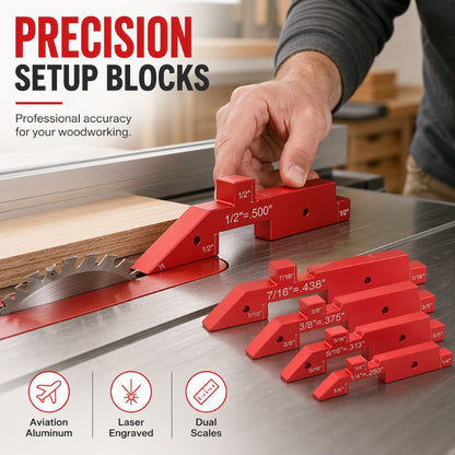 📐 LIMITED-TIME 50% OFF! ⚙️ Precision Woodworking Setup Blocks – Accurate, Time-saving, Sturdy 🛠️