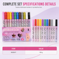🏆 Last Day Special Price £9.99! 💅Buy more save more🎁 12-Color Nail Art Pens | 0.7mm Detail Tips