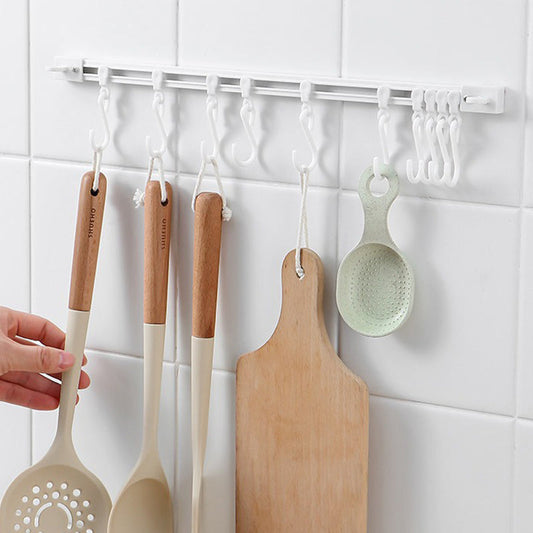🏆 Last Day Special Price £9.99! 🔥No-Drill  Slidable Track Organizer Hooks