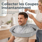 🏆 Last Day Special Price £9.99!✂️ Hair Cutting Cape with Catcher – built-in groove traps clippings