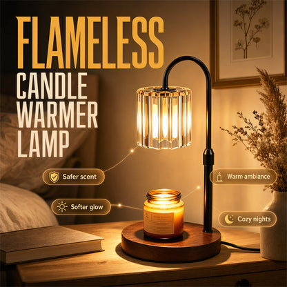 🏆 LIMITED-TIME 50% OFF! ✨Luxury Crystal Candle Warmer Lamp