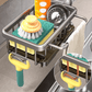 🧽 LIMITED-TIME 50% OFF! 🚰Faucet‑Mounted Sink‑Sponge‑Holder | Tool‑Free Install, Removable‑Drip‑Tray & Side‑Hook🏠