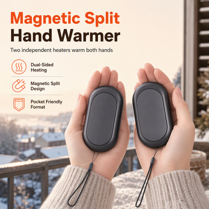 🏆 LIMITED-TIME 50% OFF! 🔥Magnetic Split 2-in-1 Rechargeable Hand Warmer