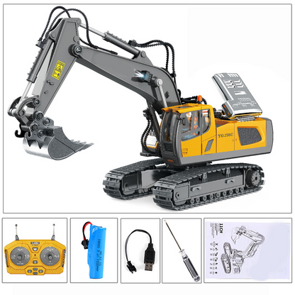 🏆 LIMITED-TIME 50% OFF! 🚜Heavy-Duty Alloy Remote Control Excavator Toy