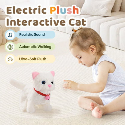 🏆 LIMITED-TIME 50% OFF! 🐱Electric Plush Interactive Cat💐