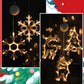🎄 Last Day Special Price £9.99! ❄️ DIY Christmas Snowflake Suction Cup LED Lights ✨ | Battery Operated, Warm & Multi-Colour, Window Suction Lights, Christmas Home & Party Decor