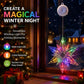 🎄 Last Day Special Price £9.99! ❄️ DIY Christmas Snowflake Suction Cup LED Lights ✨ | Battery Operated, Warm & Multi-Colour, Window Suction Lights, Christmas Home & Party Decor